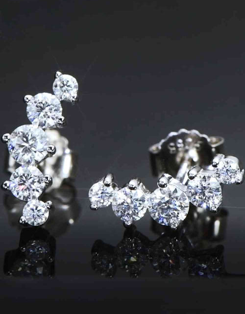 Load image into Gallery viewer, All You Need Moissanite Platinum-Plated Earrings
