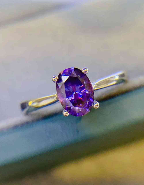 Load image into Gallery viewer, 1 Carat Moissanite 4-Prong Solitaire Ring
