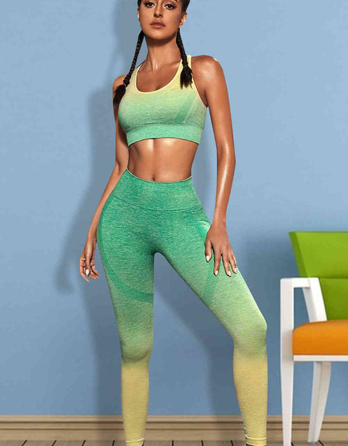 Load image into Gallery viewer, Gradient Sports Tank and Leggings Set
