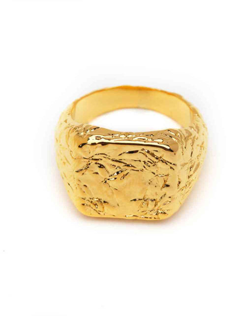 Load image into Gallery viewer, Textured Gold-Plated Ring
