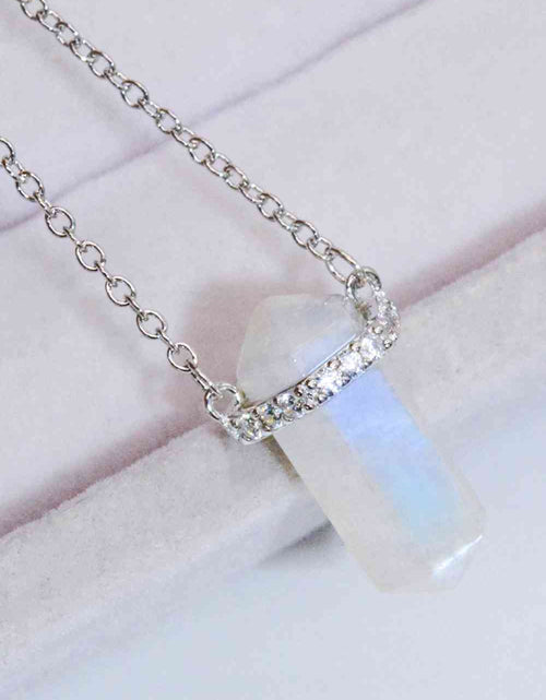 Load image into Gallery viewer, Natural Moonstone Chain-Link Necklace
