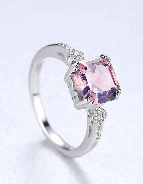 Load image into Gallery viewer, Morganite 925 Sterling Silver Ring
