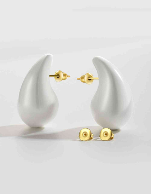 Load image into Gallery viewer, Big Size Water Drop Brass Earrings
