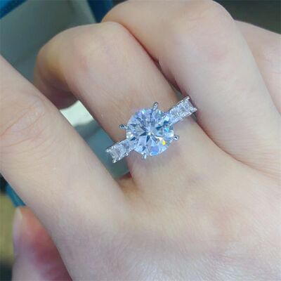 Load image into Gallery viewer, 3 Carat Moissanite 925 Sterling Silver Ring
