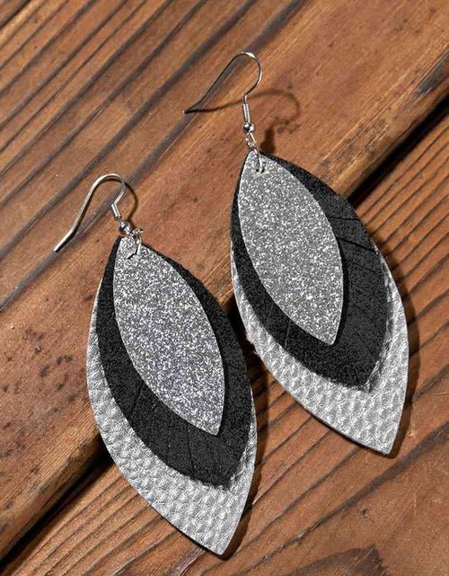 Load image into Gallery viewer, PU Leather Drop Earrings
