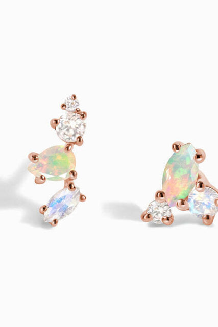 Load image into Gallery viewer, Opal 925 Sterling Silver Earrings
