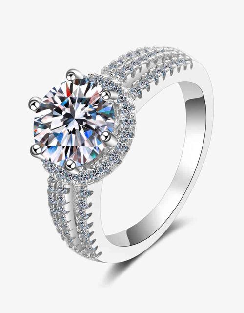 Load image into Gallery viewer, Sterling Silver Moissanite Ring
