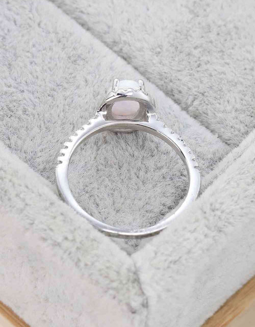 Load image into Gallery viewer, Opal 925 Sterling Silver Halo Ring
