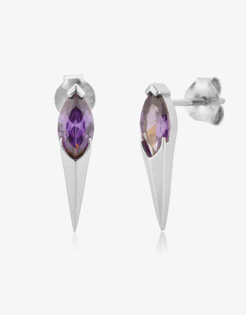 Load image into Gallery viewer, Zircon Decor 925 Sterling Silver Earrings
