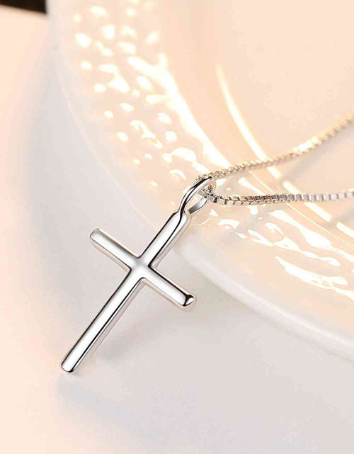 Load image into Gallery viewer, Cross Pendant 925 Sterling Silver Necklace
