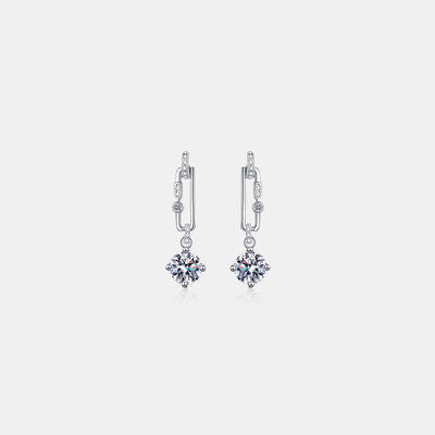 Load image into Gallery viewer, 2 Carat Moissanite 925 Sterling Silver Earrings
