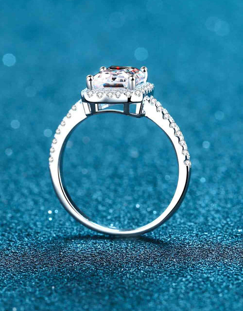 Load image into Gallery viewer, 2 Carat Moissanite 925 Sterling Silver Halo Ring
