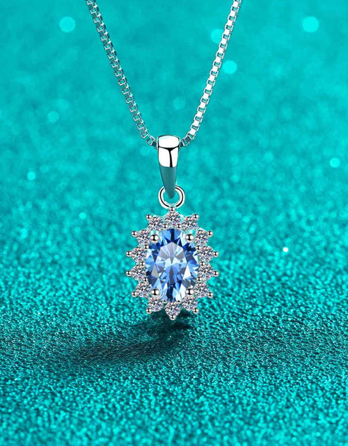 Load image into Gallery viewer, 1 Carat Moissanite 925 Sterling Silver Necklace
