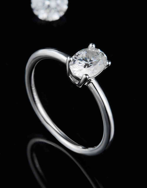 Load image into Gallery viewer, 1 Carat Moissanite 925 Sterling Silver Solitaire Ring
