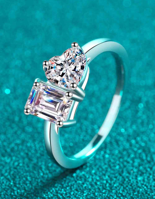 Load image into Gallery viewer, Rhodium-Plated 2 Carat Moissanite Ring
