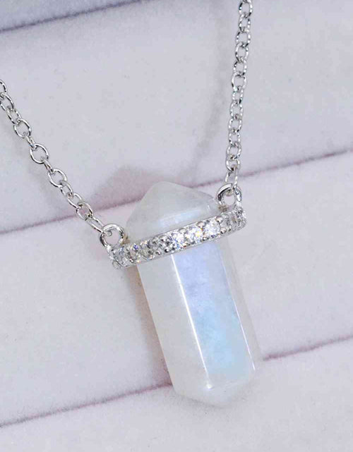 Load image into Gallery viewer, Natural Moonstone Chain-Link Necklace
