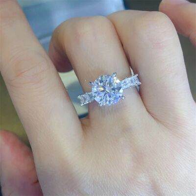 Load image into Gallery viewer, 3 Carat Moissanite 925 Sterling Silver Ring
