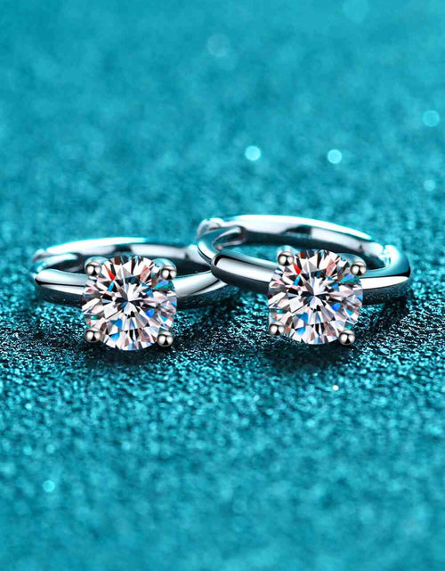 Load image into Gallery viewer, Moissanite Huggie Earrings
