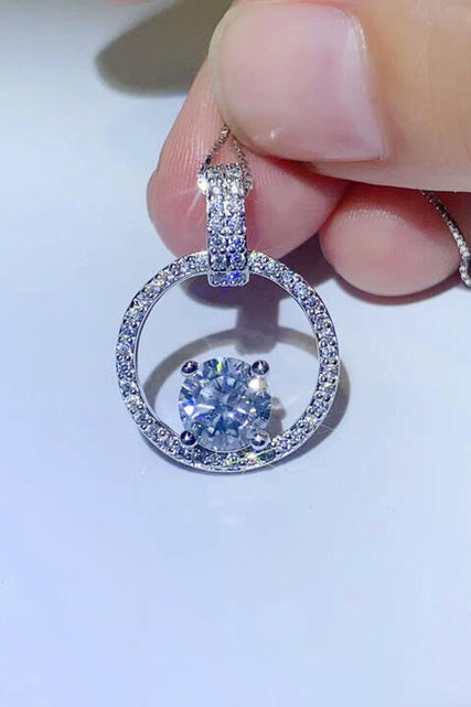 Load image into Gallery viewer, 1 Carat Moissanite 925 Sterling Silver Necklace
