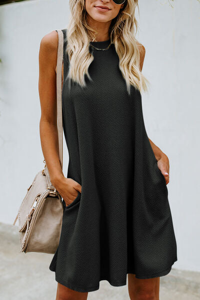 Load image into Gallery viewer, Cutout Crisscross Round Neck Sleeveless Dress
