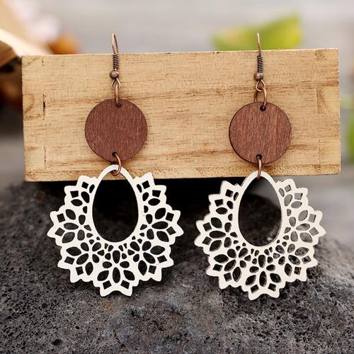 Load image into Gallery viewer, Geometric Cutout Dangle Earrings
