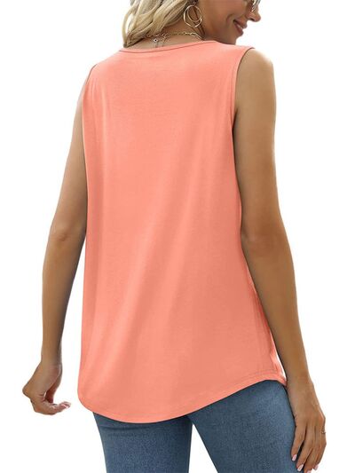 Load image into Gallery viewer, Ruched Square Neck Tank
