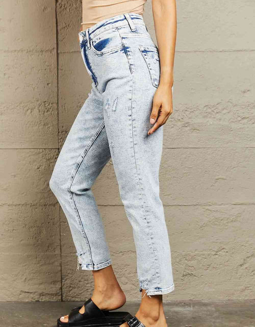 Load image into Gallery viewer, BAYEAS High Waisted Acid Wash Skinny Jeans
