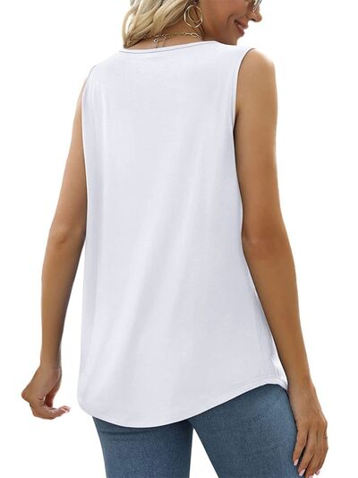 Load image into Gallery viewer, Ruched Square Neck Tank
