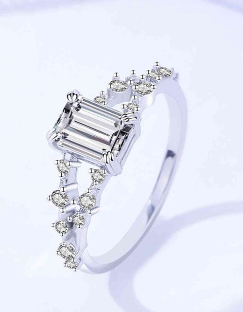 Load image into Gallery viewer, 1 Carat Moissanite 4-Prong Split Shank Ring
