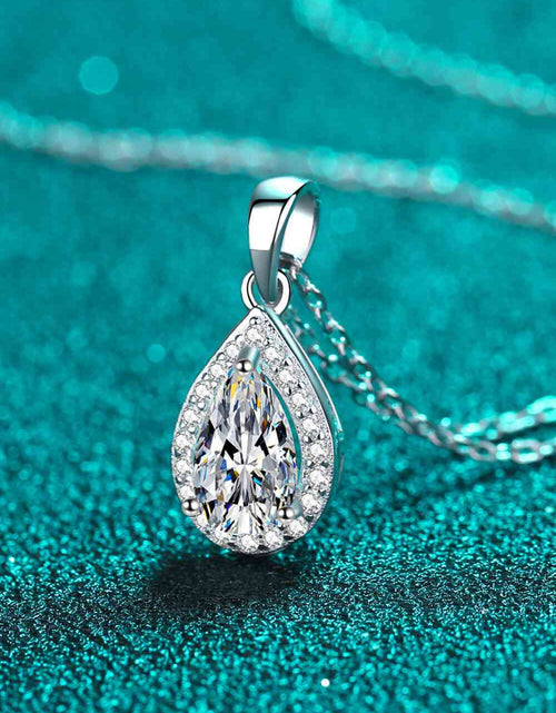 Load image into Gallery viewer, Moissanite Teardrop Pendant Necklace
