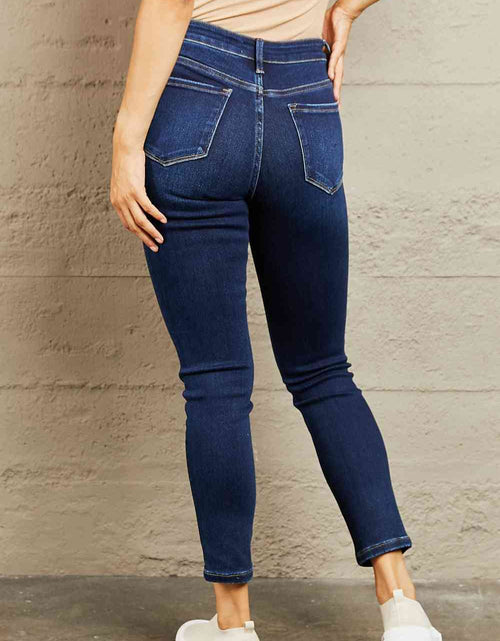 Load image into Gallery viewer, BAYEAS Mid Rise Slim Jeans
