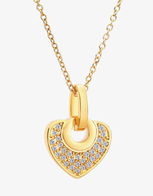 Load image into Gallery viewer, Crystal Heart Pendant Necklace
