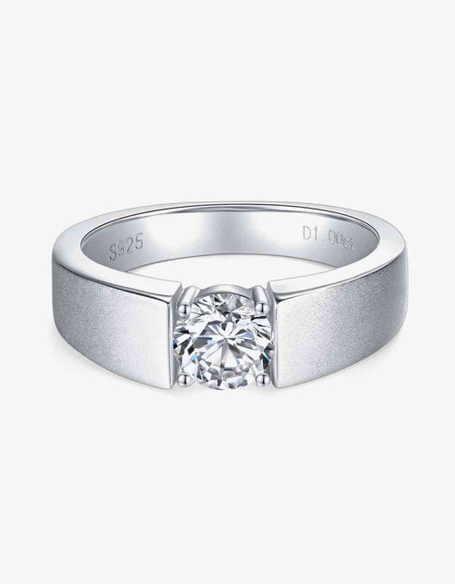 Load image into Gallery viewer, 925 Sterling Silver I Carat Moissanite Ring
