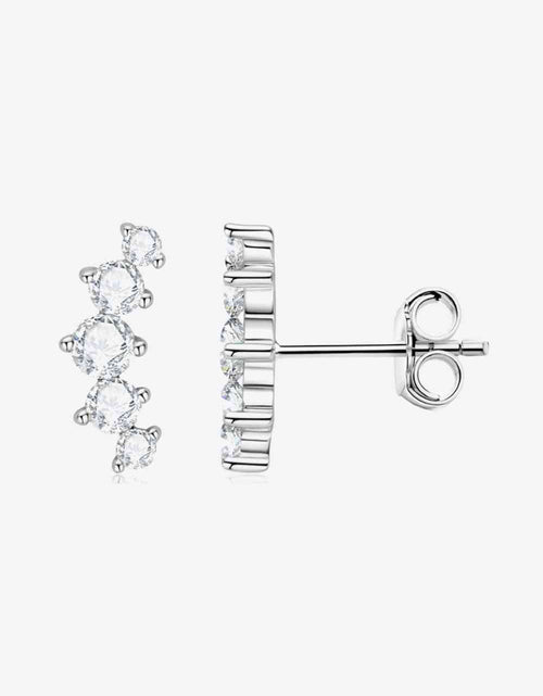 Load image into Gallery viewer, All You Need Moissanite Platinum-Plated Earrings
