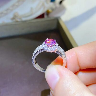 Load image into Gallery viewer, 1 Carat Moissanite 925 Sterling Silver Ring
