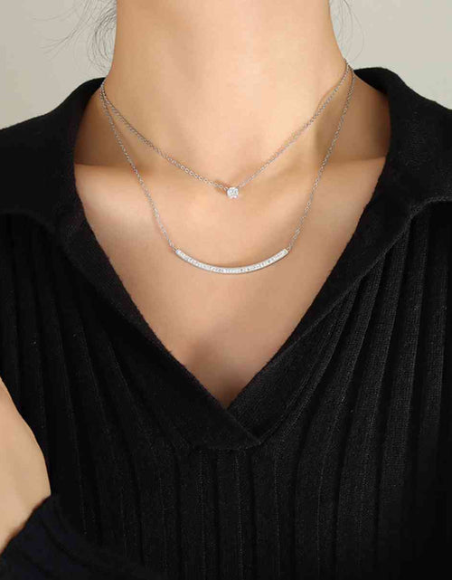 Load image into Gallery viewer, Titanium Steel Double-Layered Necklace
