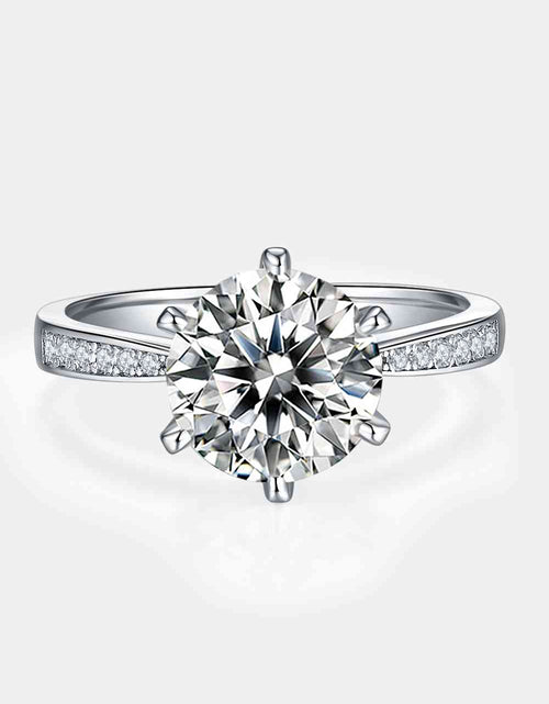 Load image into Gallery viewer, 3 Carat Moissanite Side Stone Ring
