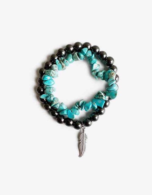 Load image into Gallery viewer, Turquoise Alloy Bracelet
