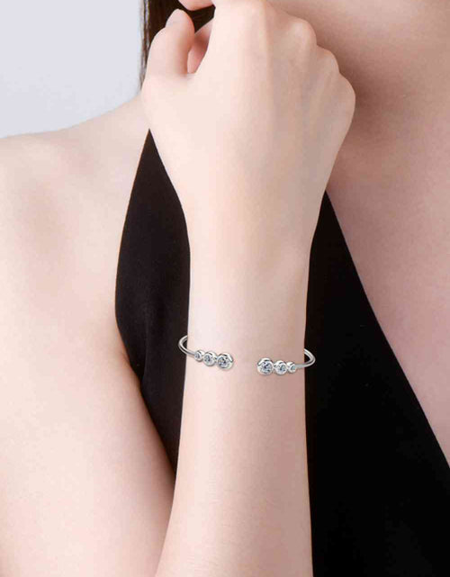 Load image into Gallery viewer, 1.8 Carat Moissanite 925 Sterling Silver Bracelet
