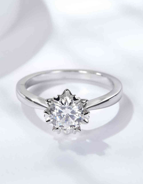 Load image into Gallery viewer, 925 Sterling Silver Solitaire Moissanite Ring
