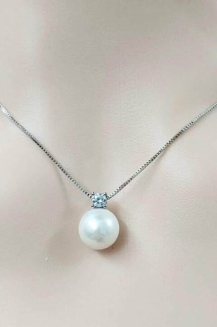 Load image into Gallery viewer, Freshwater Pearl 925 Sterling Silver Necklace
