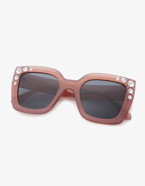 Load image into Gallery viewer, Inlaid Rhinestone Polycarbonate Sunglasses
