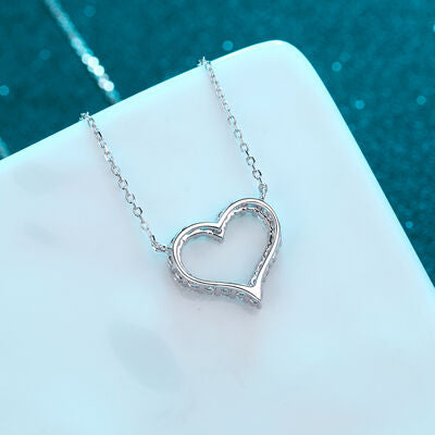 Load image into Gallery viewer, Moissanite 925 Sterling Silver Heart Shape Necklace
