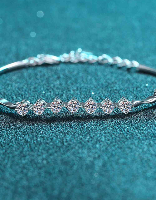 Load image into Gallery viewer, Moissanite 925 Sterling Silver Bracelet
