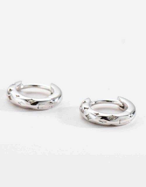 Load image into Gallery viewer, 925 Sterling Silver Huggie Earrings
