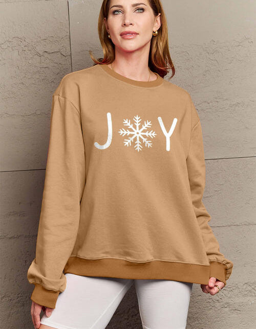 Load image into Gallery viewer, Simply Love Full Size Graphic Long Sleeve Sweatshirt
