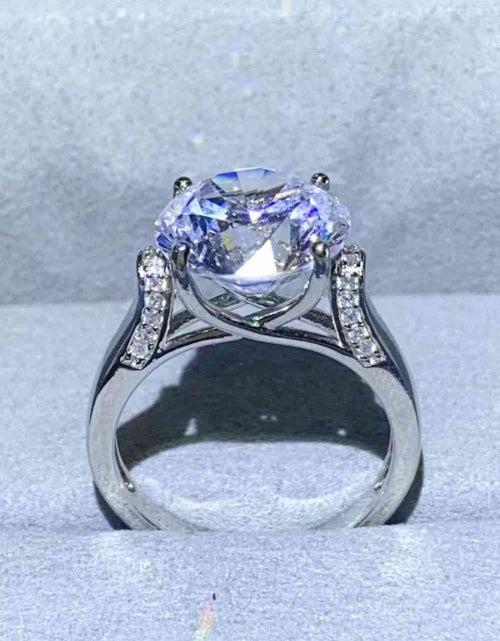 Load image into Gallery viewer, 5 Carat Moissanite Platinum-Plated Ring
