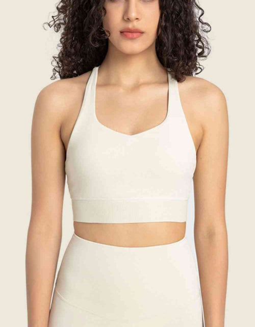 Load image into Gallery viewer, Feel Like Skin Racerback Halter Neck Sports Bra
