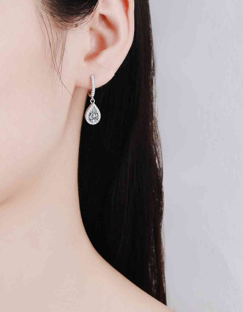 Load image into Gallery viewer, Moissanite Teardrop Earrings
