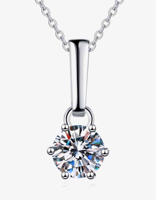 Load image into Gallery viewer, 1 Carat Moissanite 925 Sterling Silver Chain-Link Necklace
